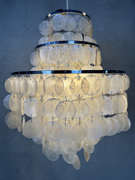 Image 1 of Vintage XL shell chandelier