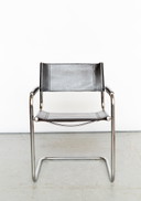 Bauhaus-Leder-Cantilfer, hergestellt von Fasem, Italien