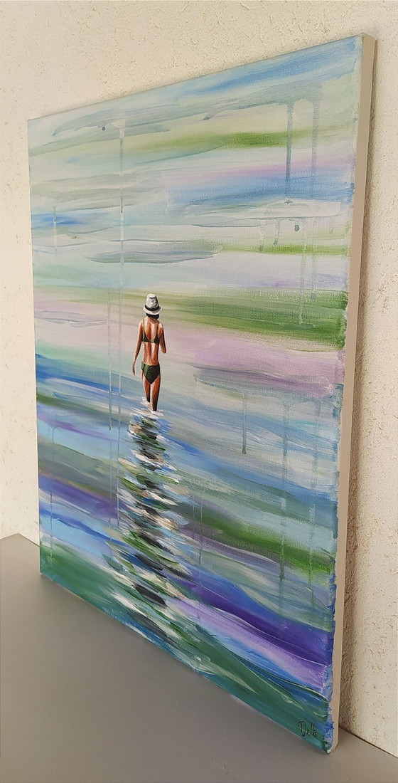 Della CAMILLERI - Water 2 - Artist's Painting – Paintings & Drawings, Canvas (photo 4 of 9)