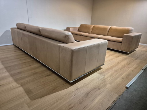 2x de Sede DS3 - 4 seater Sofas - Brown - Leather - Design