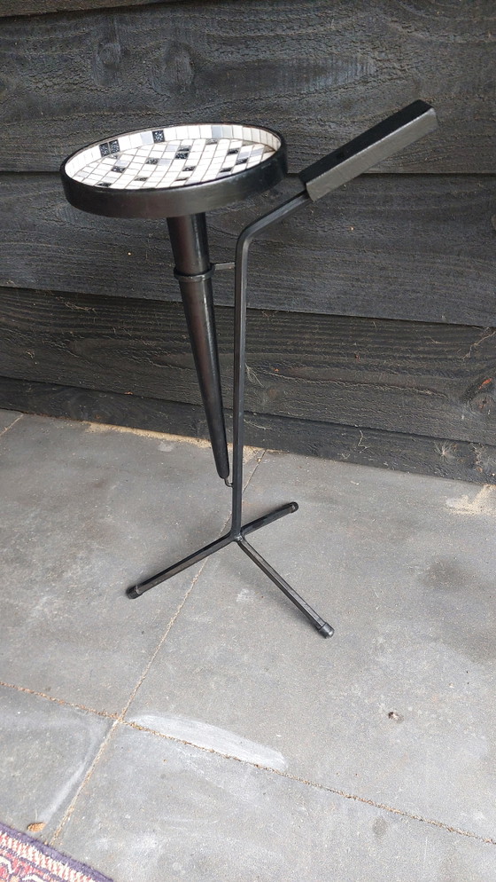 Cendrier d'appoint Cogebi style Mid-Century 1950-60, petite table – Tables d'appoint, Iron, Ceramic (photo 8 of 8)