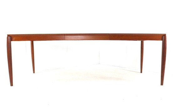 Image 1 of H.W. Klein for Bramin rectangular extendable dining table XL vintage Danish design