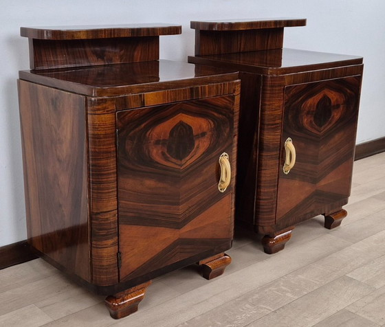 Image 1 of Venetian Art Deco Nightstands 1939