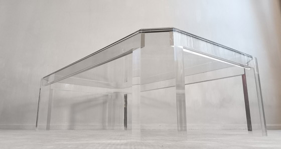 Image 1 of 😍✨ Stunning Altuglas and glass coffee table – signed Marc Micoud, circa 1970 ✨😍