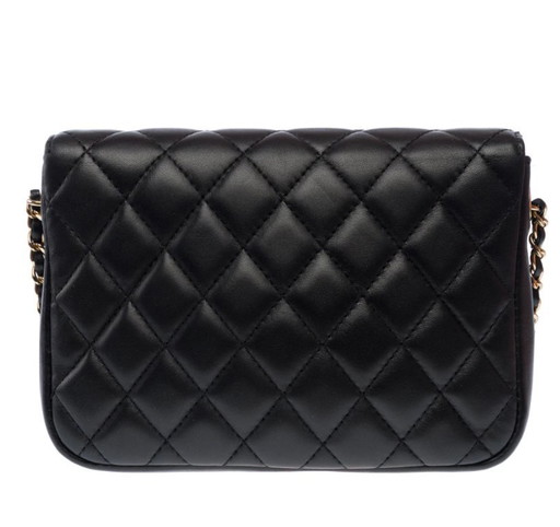 Borsa CHANEL Side Pack in pelle nera - 103216