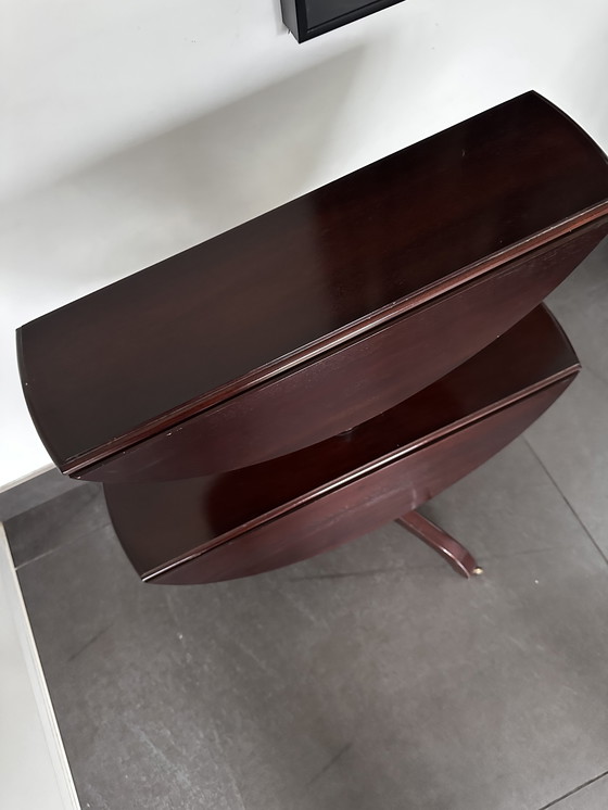 Image 1 of Montaplatos plegable antiguo / Mesa de servicio de dos niveles con ruedas