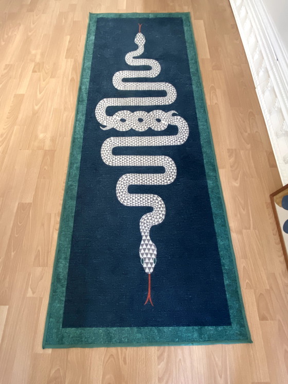Image 1 of Runner Rug with Snake Motif 215 x 90 cm