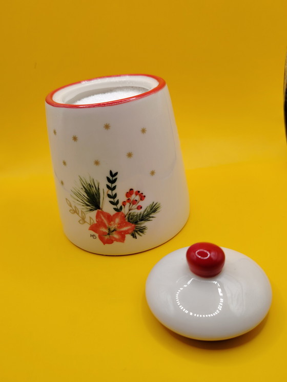 Image 1 of Marjolein Bastin Porzellan Zuckerdose & Milchkännchen Die Spiegelburg, Verlag Coppenrath, Winterdekor