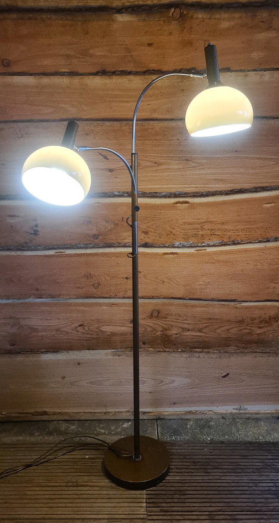 Image 1 of Lampada da terra di design vintage, ad arco, a fungo, Dijkstra Lamps