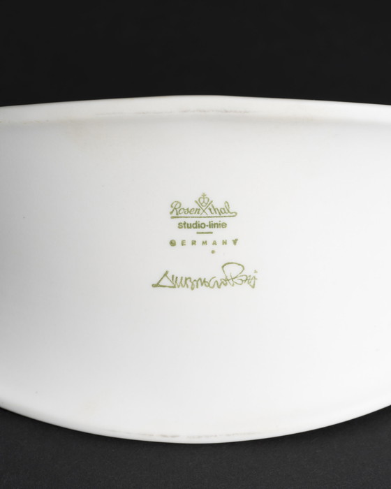 Image 1 of Rosenthal Studio Line Bisque Porzellan Vase Duo Ambrosio Pozzi TOTEM Minimalist
