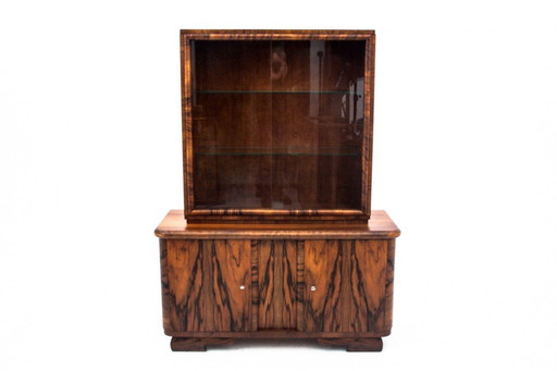 Art Deco display cabinet from the 1940s, Poland. 