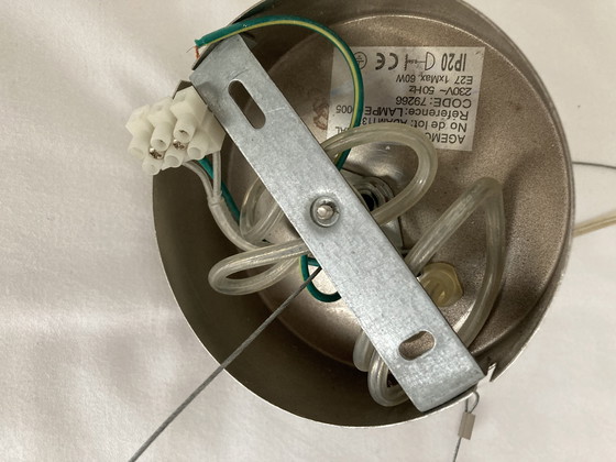 Image 1 of Giant opal glass pendant light by Agemob International, vintage 80s