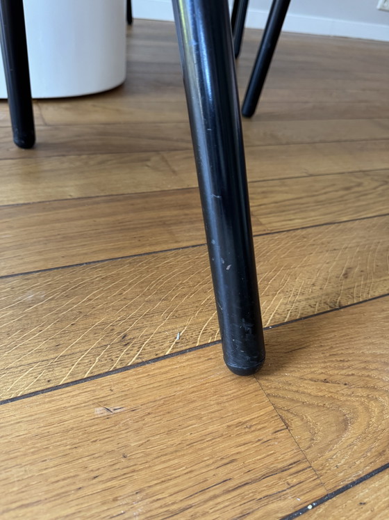 Set di 5 sedie da pranzo di design postmoderno con struttura tubolare anni '80 – Metal (photo 28 of 36)