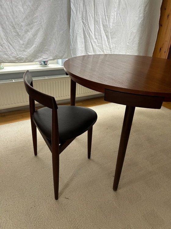 Hans Olsen „Roundette“ für Frem Røjle – Tisch + 6 Stühle – Dänisches Design – Esszimmergarnitur, Wood (photo 7 of 19)