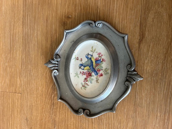 Image 1 of 3 pewter porcelain wall signs Schwarzenhammer