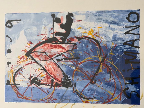 Image 1 of Herman Brood - Fishbike - 10/150 - Hand signed