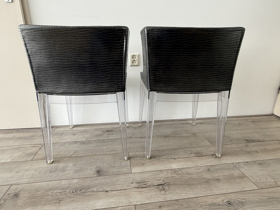 2x Kartell Mademoiselle Armchair – Plastic, Brass (photo 4 of 5)