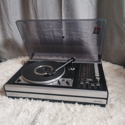 Plattenspieler-System Studio 1550 Grundig – decoratieve objecten, Metal, Plastic