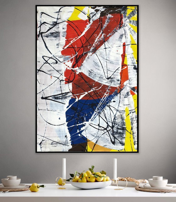 Image 1 of Jürgen Angeler - Red Flower - 215 x 150 cm