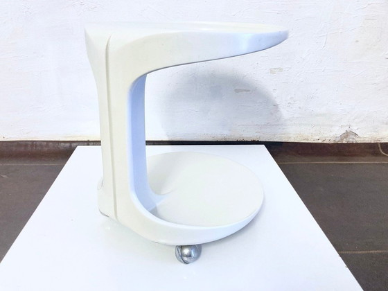 Image 1 of Plastic theewagen, bijzettafel, Space Age-design, jaren 70