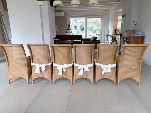 Sedie Lloyd Loom 6 pezzi (2 con braccioli e 4 senza)