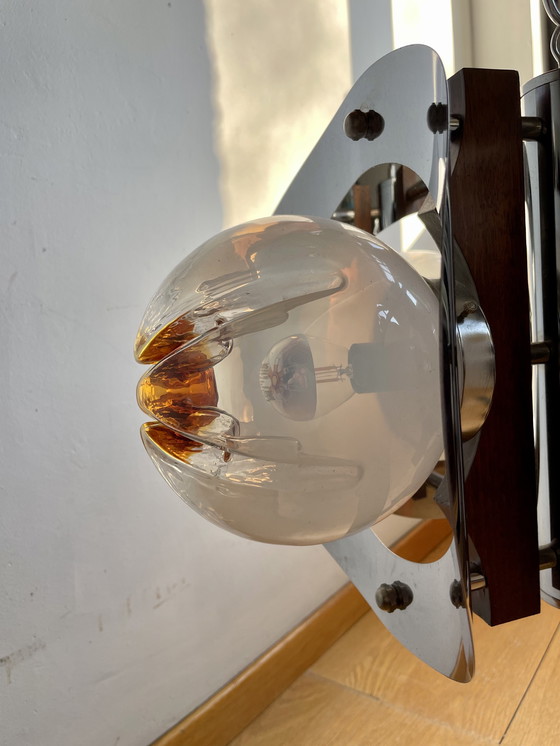 Image 1 of Lampe suspendue Mazzega Murano de l'ère spatiale