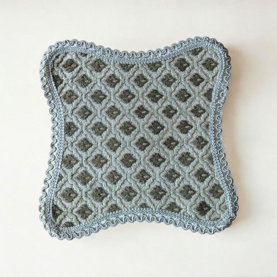 Image 1 of Vintage placemat in green and beige | 25 x 25 cm | Very good condition