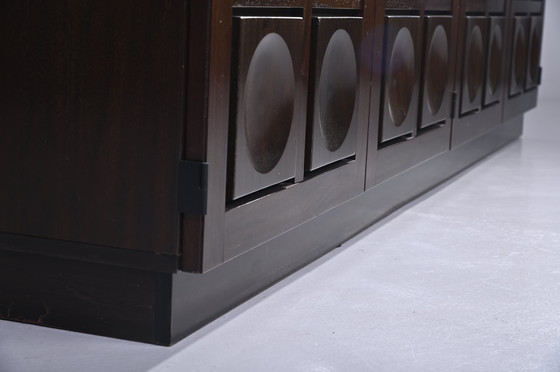 Image 1 of BUFFET BRUTAL BELGE EN ACAJOU TEINTÉ