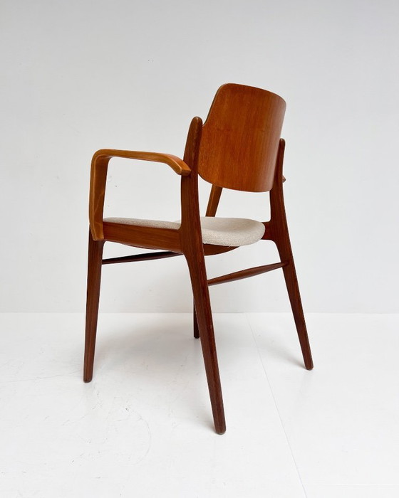Image 1 of Juego de 4 sillas Hartmut Lohmeyer retapizadas para Wilkhahn, década de 1960.