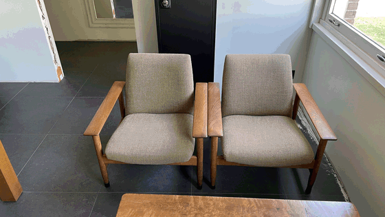 Image 1 of Vintage bankje +2x fauteuil