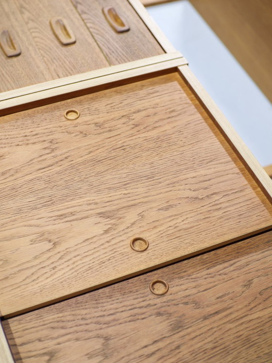 Image 1 of Preben Sørensen wall system oak bookcase Danish