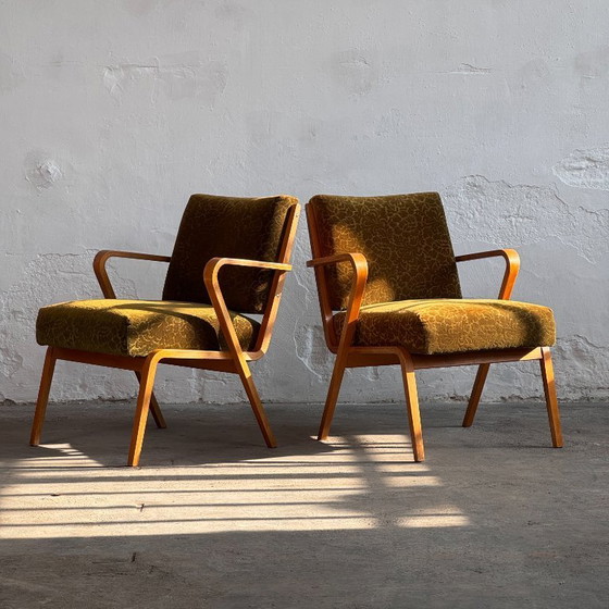 Image 1 of Pair of Mid-Century Easy Chairs by Selman Selmanagić, 1957