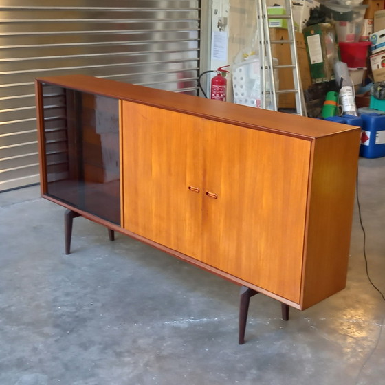 Image 1 of Sideboard Vintage Oswald Vermaercke V-form 1960's 
