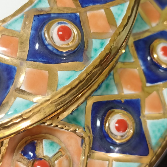 Beautiful Hand-Painted Ceramic Bonbonnière – Samir Hamiane (2009) – Sculpture (photo 5 of 5)