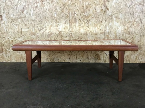 Image 1 of 60er 70er Jahre Teak Tisch Couchtisch Coffee Table Danish Design with Mirror 60s