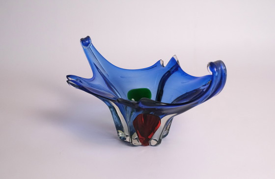 Image 1 of Bol Murano bleu cobalt