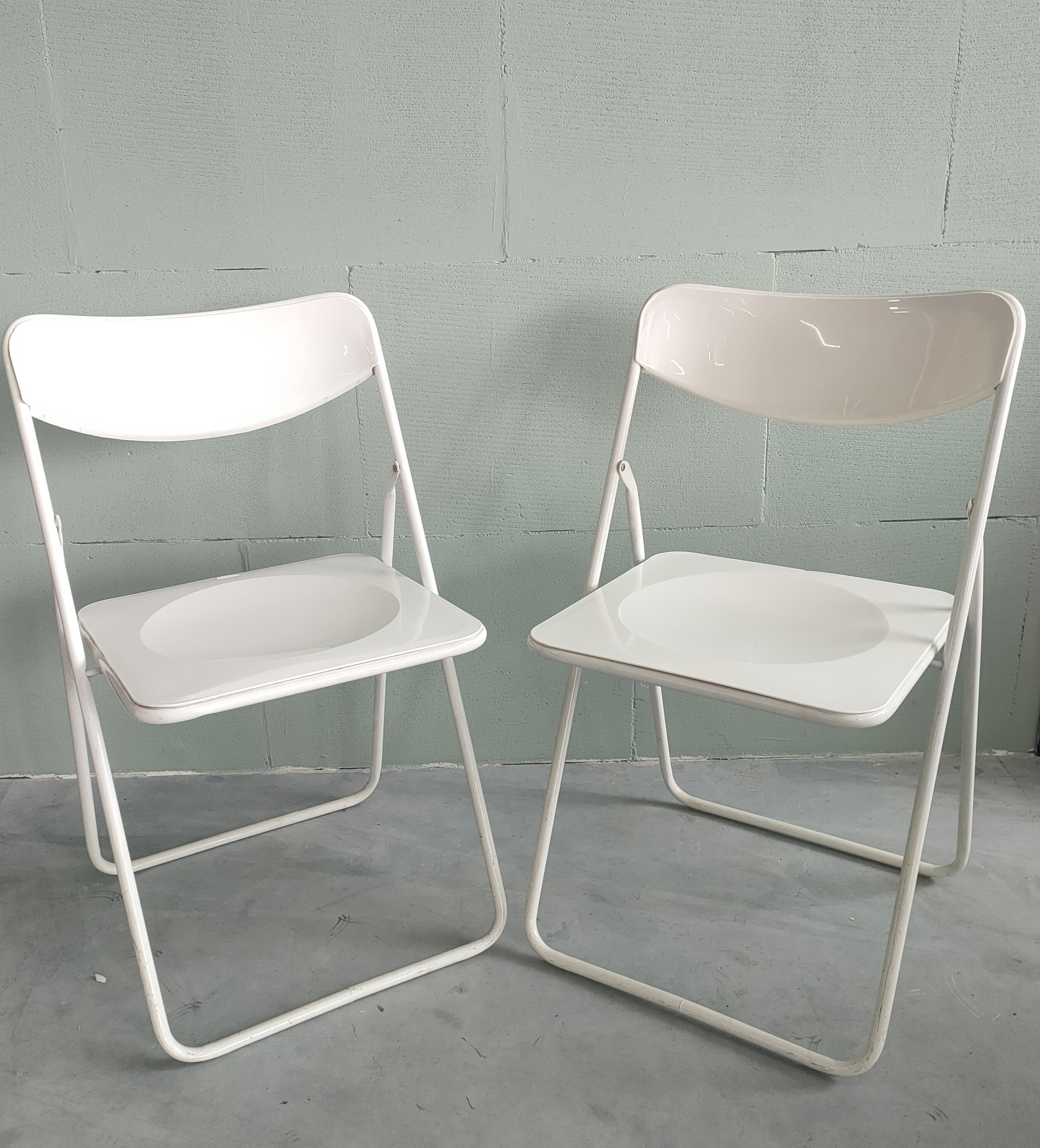 Ikea Folding Chair Type Ted By Niels Gammelgaard, White | €65