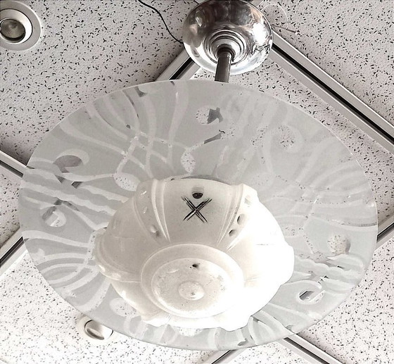 Image 1 of Art-Deco-Pendelleuchte, 45 cm Durchmesser