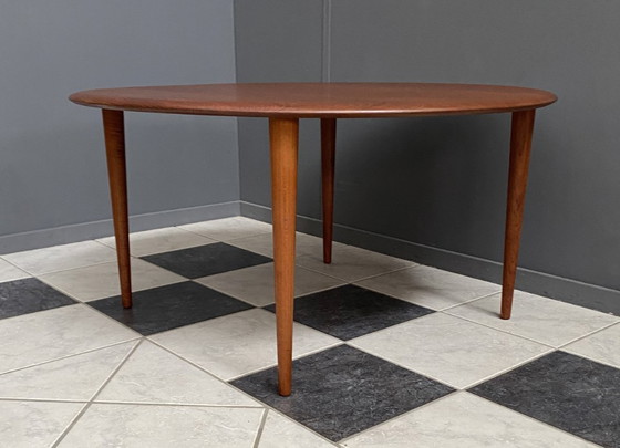 Image 1 of Tavolino scandinavo moderno Mid-Century in teak di Hvidt & Mølgaard Nielsen per France e Søn.