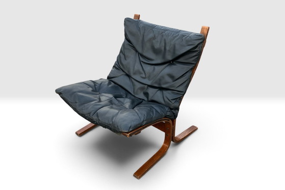 Ingmar Relling "Siesta" Lounge Chair Westnofa 1965 – Poltrone, Pelle, Legno, Vintage (photo 8 of 8)