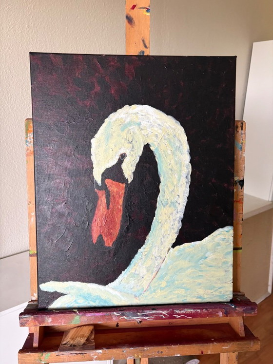 Image 1 of Swan - Painting 40 x 50