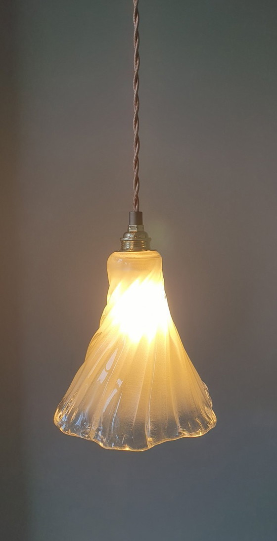 Image 1 of Vintage Amber Glass Murano Lamp