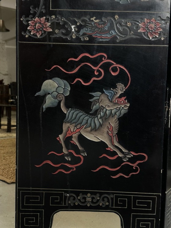 Image 1 of Divisorio cinese in lacca di Coromandel, inizio XX secolo