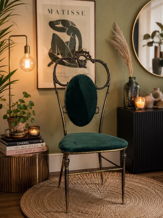 Beautiful Vintage Brass Chiavari Chair (1950s) – Dining chairs (photo 7 of 7)