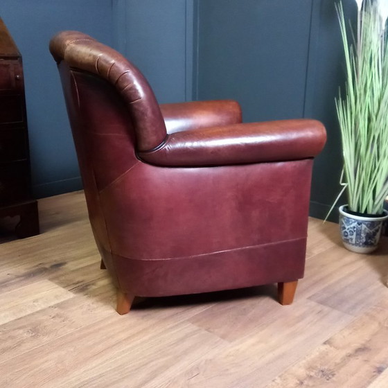 Image 1 of poltrona club in pelle di pecora