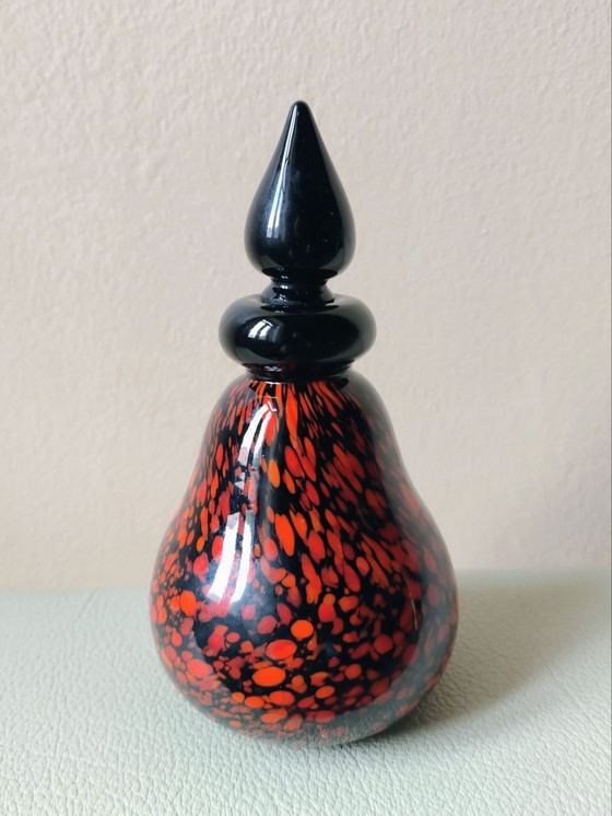 Boccetta in vetro artistico di Murano di Archimede Seguso, Oggetti decorativi, Arancione (foto 6 di 10)