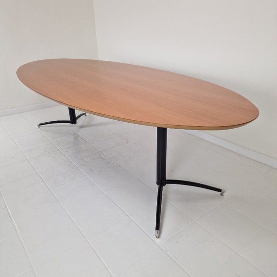 Image 1 of Very Large Oval Dining or Conference Table by Artifort