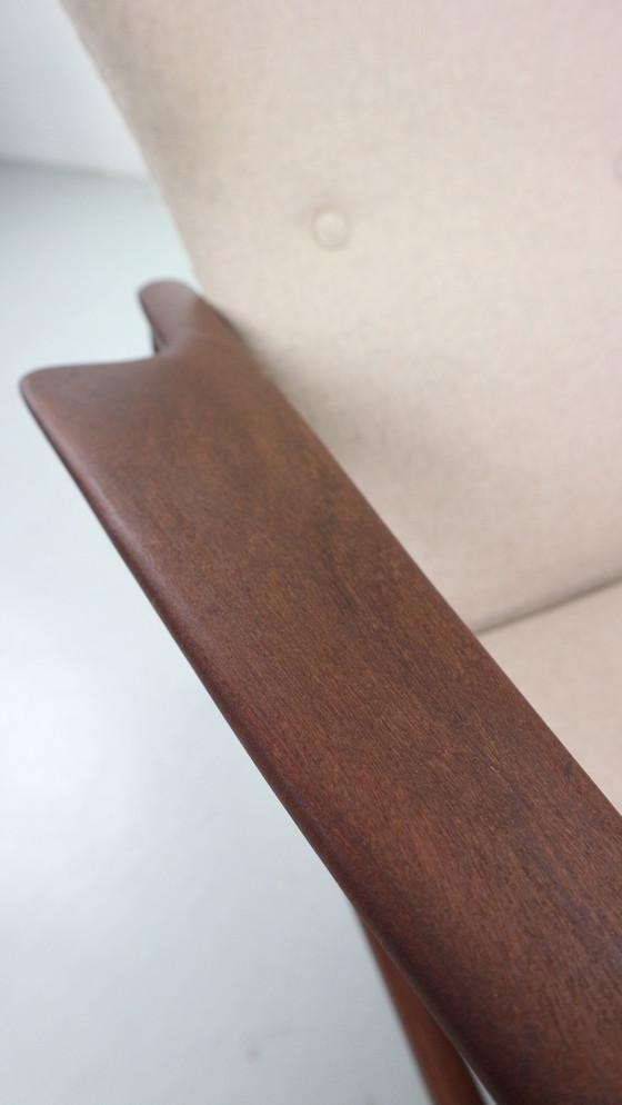 Image 1 of Sillón danés ajustable con respaldo alto en teca, de Ib KOFOD LARSEN