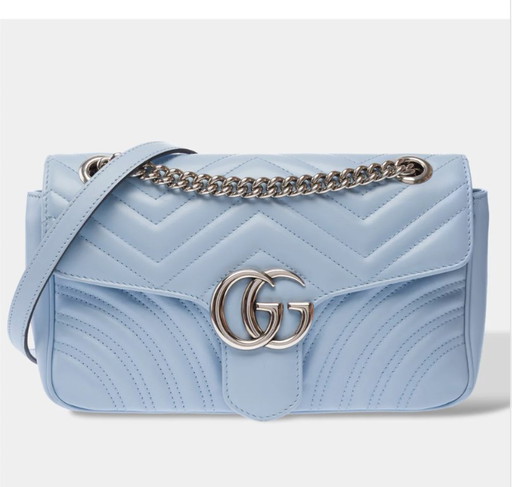 Tasche Gucci Marmont En Cuir Bleu - 103342