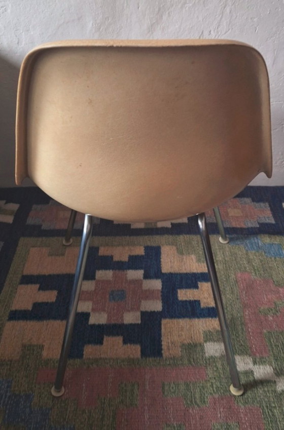Image 1 of Silla DSX de fibra de vidrio de principios de los 50, diseñada por Charles y Ray Eames para Herman Miller.